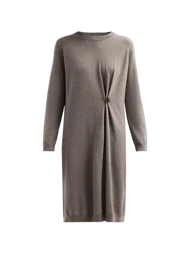 Fabiana Filippi Women's Platinum Knit Pinned Dress - Falcon