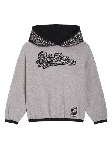 Dolce & Gabbana Little Boy's & Boy's Bandana Print Logo Hoodie - Variante Abbinata - Size 14 | Thumbnail 1