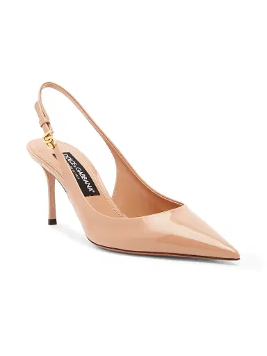 Dolce & Gabbana Women's Vernice 75MM Patent Leather Slingback Pumps | Thumbnail 2 Dolce & Gabbana Women's Vernice 75MM Patent Leather Slingback Pumps | Thumbnail 2