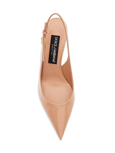 Dolce & Gabbana Women's Vernice 75MM Patent Leather Slingback Pumps | Thumbnail 4 Dolce & Gabbana Women's Vernice 75MM Patent Leather Slingback Pumps | Thumbnail 4