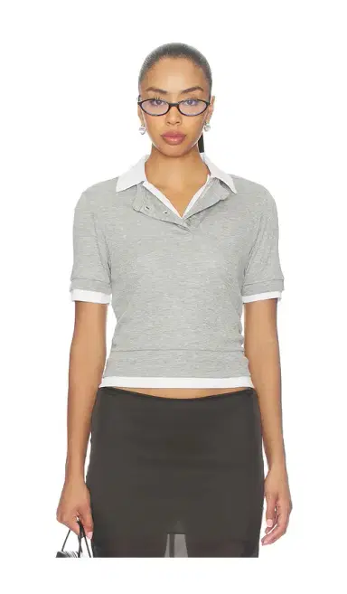 Aya Muse Double Polo Tee | Thumbnail 1 Aya Muse Double Polo Tee | Thumbnail 1