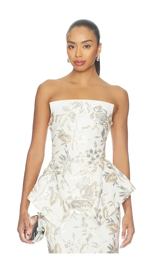 Prabal Gurung Corset Strapless Panier Top