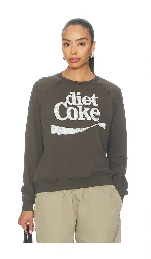 Junk Food Diet Coke Raglan Crew Fleece Sweater