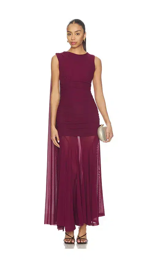 Bardot Alverie Mesh Maxi Dress