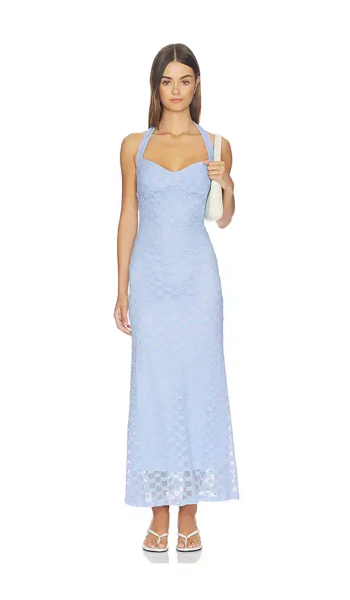 Bardot Mariko Halter Neck Midi Dress