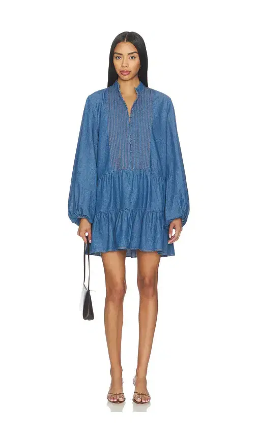 Bardot Antonia Chambray Mini Dress