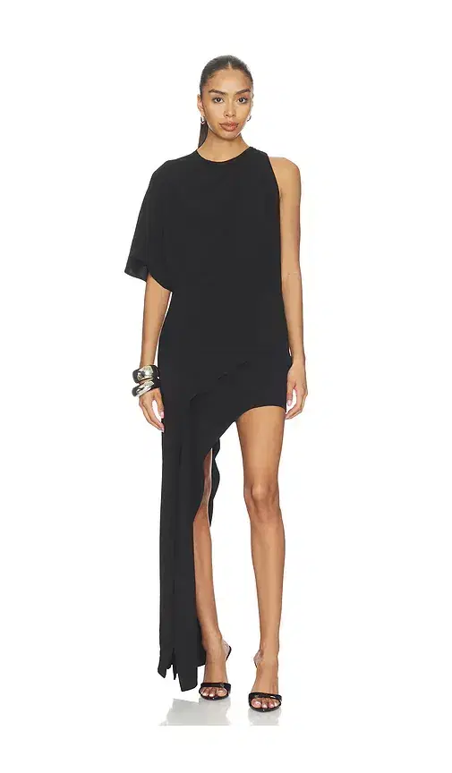 Bardot Halsey High Low Drape Dress