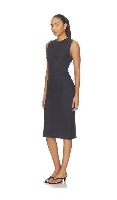 Vince Sleeveless Side Drape Dress | Thumbnail 2 Vince Sleeveless Side Drape Dress | Thumbnail 2