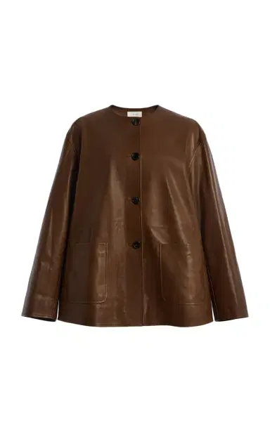 The Row Quintus Leather Jacket | Thumbnail 1 The Row Quintus Leather Jacket | Thumbnail 1