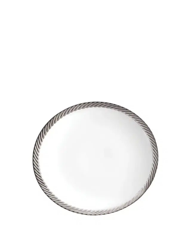 L'Objet Corde Platinum-Rim Soup Bowl