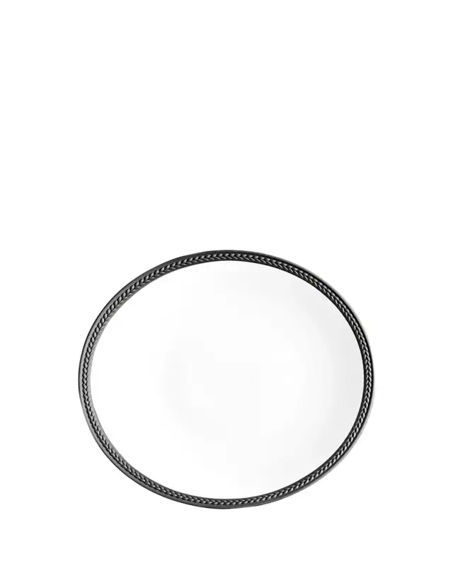 L'Objet Soie Black Salad Plate
