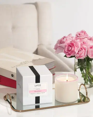 LAFCO New York Blush Rose Signature 15.5oz Candle | Thumbnail 4
