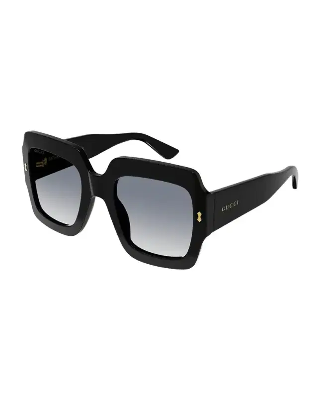 Gucci Gradient Rectangle Acetate Sunglasses