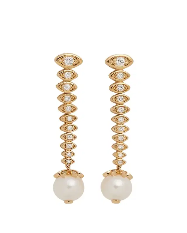 Sydney Evan 14k Yellow Gold Graduated Marquis Eye Earrings