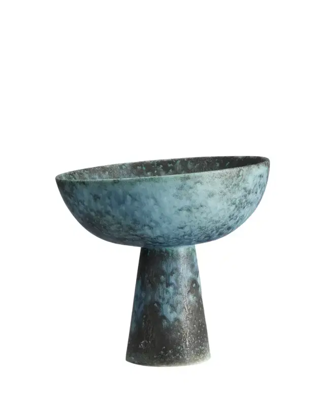 L'Objet 8" Bronze Terra Bowl on Stand