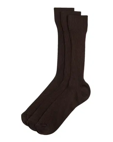 Neiman Marcus Men 's 3-Pack Ribbed Crew Socks | Thumbnail 3 Neiman Marcus Men 's 3-Pack Ribbed Crew Socks | Thumbnail 3