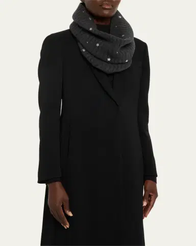 PORTOLANO Embellished Cashmere Scarf | Thumbnail 3