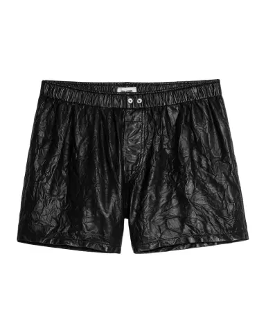 Zadig & Voltaire Crinkled Leather Pax Shorts | Thumbnail 1