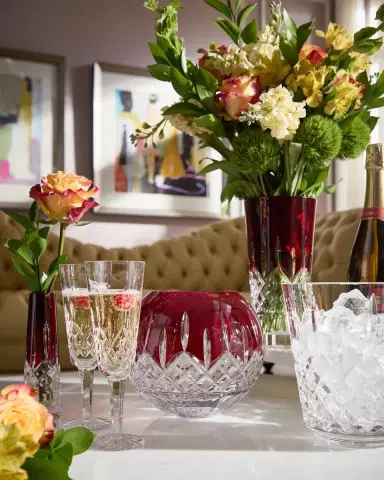 Waterford Crystal Lismore Champagne Flutes, Set of 2 | Thumbnail 4 Waterford Crystal Lismore Champagne Flutes, Set of 2 | Thumbnail 4