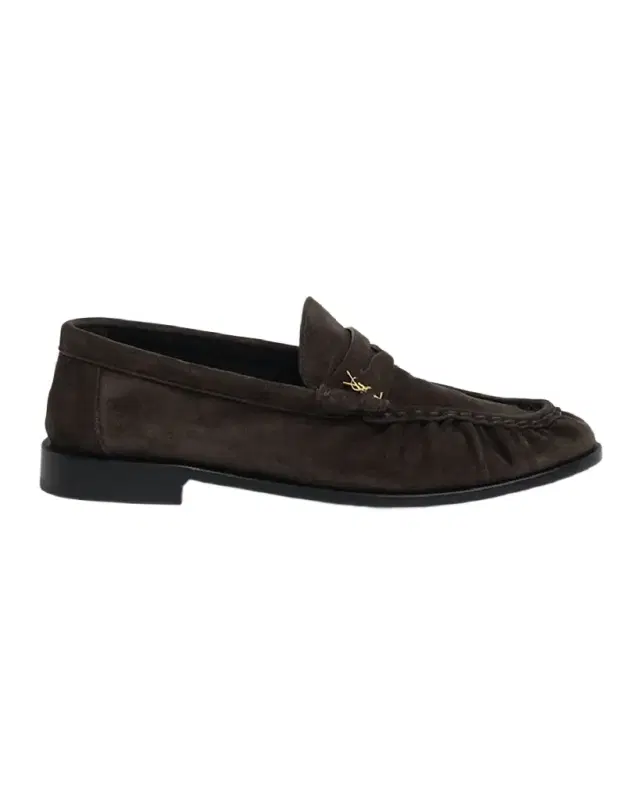 Suede YSL Penny Loafers