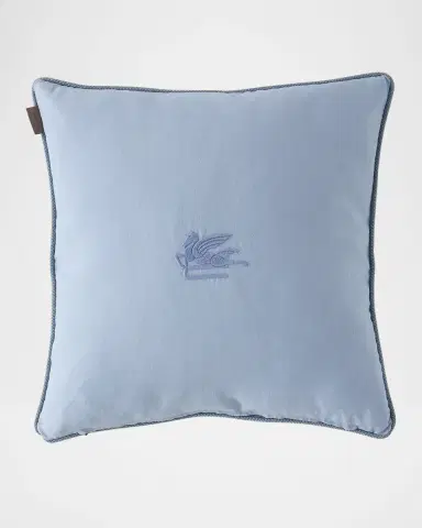 Etro Calathea Embroidered Reversible Decorative Pillow, 18" x 19" | Thumbnail 2 Etro Calathea Embroidered Reversible Decorative Pillow, 18" x 19" | Thumbnail 2