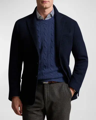 Polo Ralph Lauren Men's Tailored-Fit Soft Herringbone Jacket | Thumbnail 2 Polo Ralph Lauren Men's Tailored-Fit Soft Herringbone Jacket | Thumbnail 2