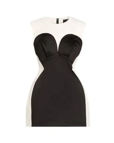 Marc Jacobs Seamed Up Satin Trompe L'oeil Mini Dress | Thumbnail 1 Marc Jacobs Seamed Up Satin Trompe L'oeil Mini Dress | Thumbnail 1