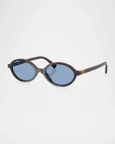 Miu Miu Acetate Oval Sunglasses | Thumbnail 3 Miu Miu Acetate Oval Sunglasses | Thumbnail 3