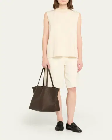 The Row Park Tote Three in Lux Grained Calfskin | Thumbnail 9