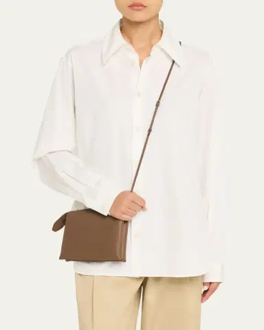 The Row Nu Mini Twin Crossbody Bag in Grain Leather | Thumbnail 6