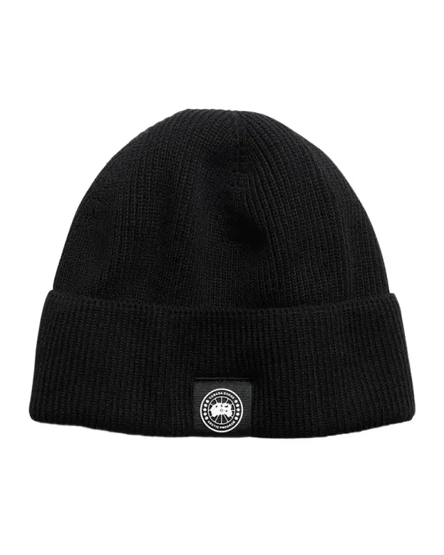 Canada Goose Men 's Rib-Knit Cotton Beanie