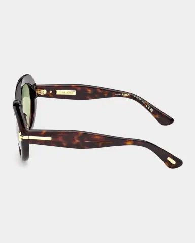 TOM FORD Icon 55MM Oval Sunglasses | Thumbnail 3