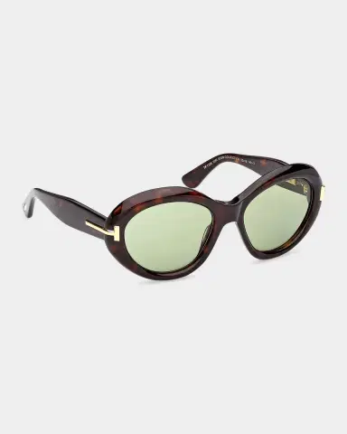 TOM FORD Icon 55MM Oval Sunglasses | Thumbnail 8