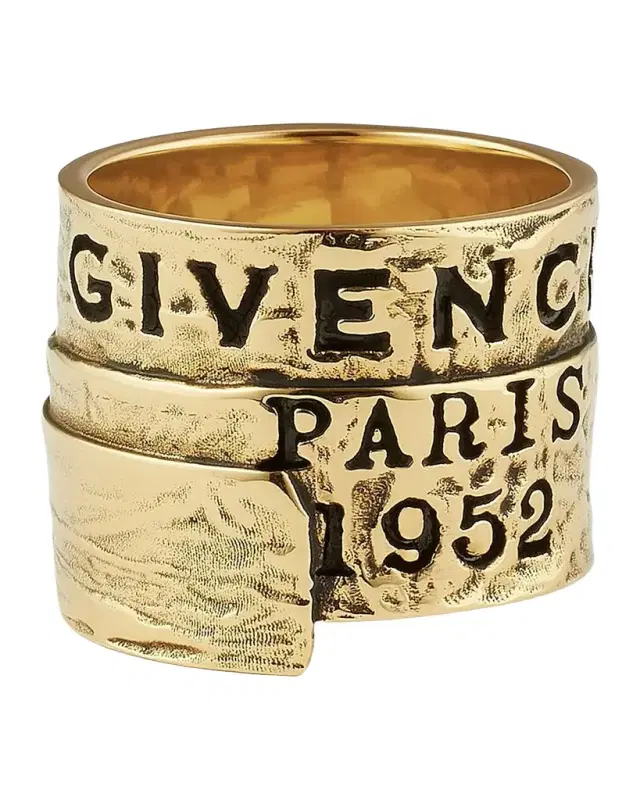 Givenchy Logo-Engraved Tape Ring