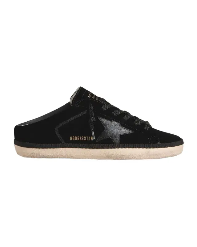 Golden Goose Super-Star Sabot Velvet Slip-On Sneakers