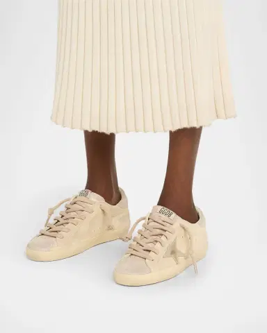Golden Goose Super-Star Suede Low-Top Sneakers | Thumbnail 2 Golden Goose Super-Star Suede Low-Top Sneakers | Thumbnail 2