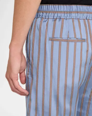 TOM FORD Men 's Silk Stripe Jacquard Pull-On Shorts | Thumbnail 5