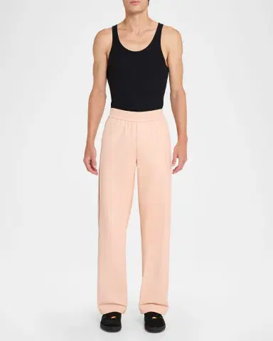 TOM FORD Men 's Napa Leather Straight-Leg Pull-On Pants | Thumbnail 2 TOM FORD Men 's Napa Leather Straight-Leg Pull-On Pants | Thumbnail 2