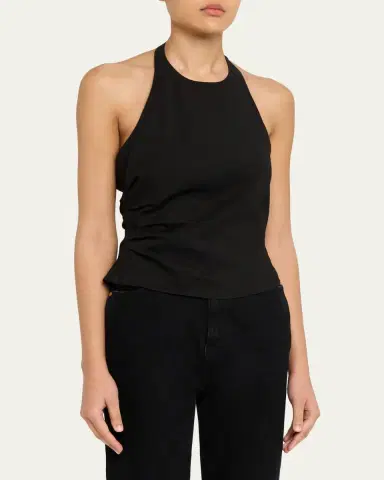 A.L.C. Sylvie Linen-Blend Halter Top | Thumbnail 4