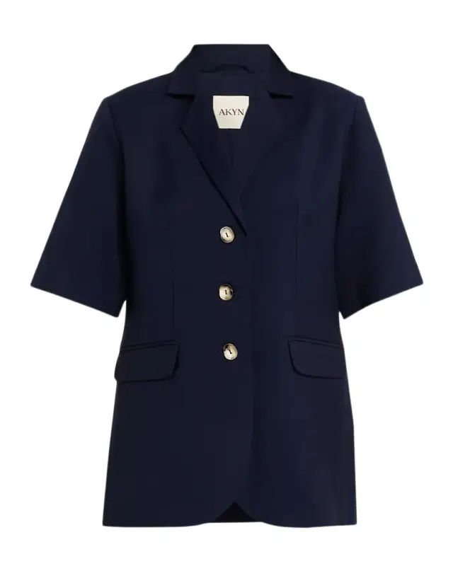 Akyn Studio Amelia Short-Sleeve Blazer