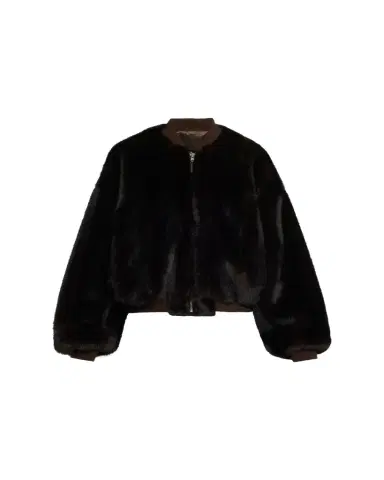 Maison Margiela Faux Fur Bomber Jacket | Thumbnail 1