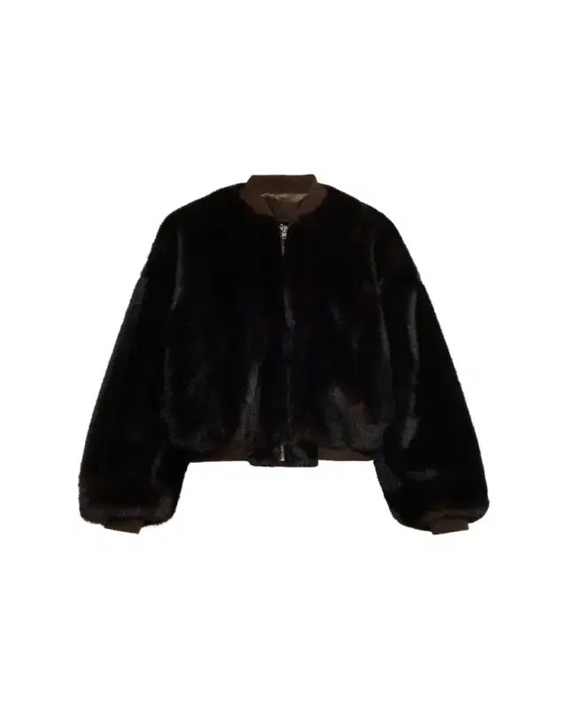 Maison Margiela Faux Fur Bomber Jacket