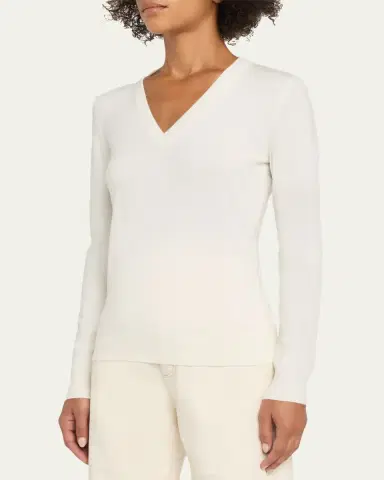 Brunello Cucinelli V-Neck Cashmere Sweater | Thumbnail 8 Brunello Cucinelli V-Neck Cashmere Sweater | Thumbnail 8