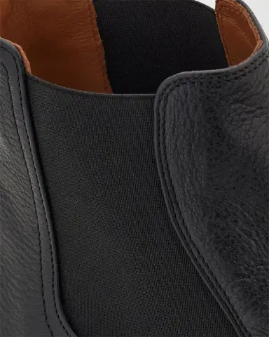Ferragamo Men 's Grained Leather Micro-Gancio Chelsea Boots | Thumbnail 6 Ferragamo Men 's Grained Leather Micro-Gancio Chelsea Boots | Thumbnail 6