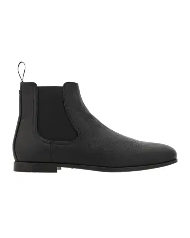 Ferragamo Men 's Grained Leather Micro-Gancio Chelsea Boots | Thumbnail 1 Ferragamo Men 's Grained Leather Micro-Gancio Chelsea Boots | Thumbnail 1