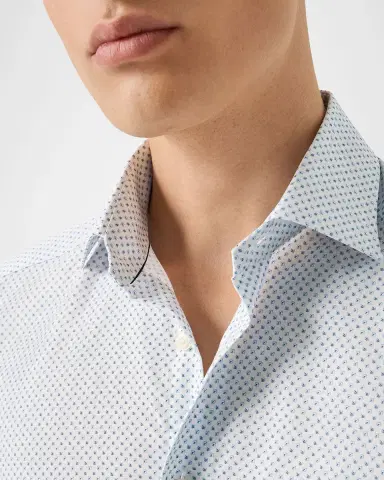 Eton Men's Signature Twill Micro-Print Dress Shirt | Thumbnail 5 Eton Men's Signature Twill Micro-Print Dress Shirt | Thumbnail 5