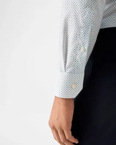 Eton Men's Signature Twill Micro-Print Dress Shirt | Thumbnail 8 Eton Men's Signature Twill Micro-Print Dress Shirt | Thumbnail 8