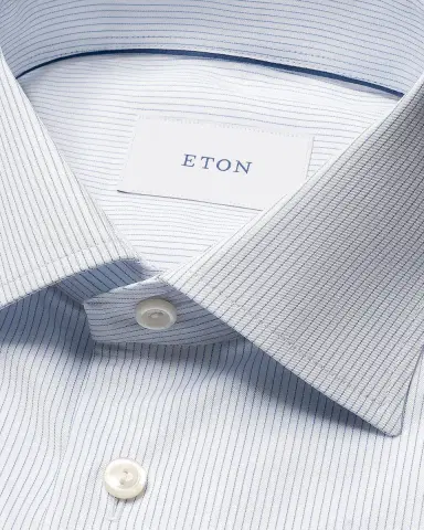 Eton Men's Signature Fine Striped Twill Slim-Fit Dress Shirt | Thumbnail 6 Eton Men's Signature Fine Striped Twill Slim-Fit Dress Shirt | Thumbnail 6