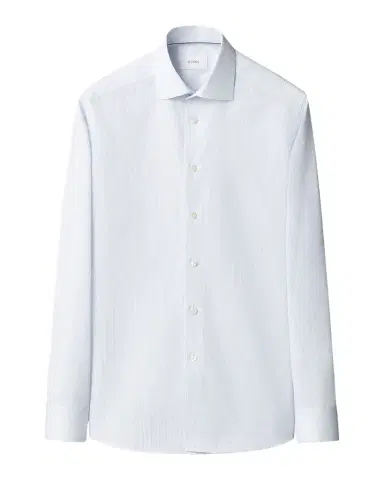 Eton Men's Signature Fine Striped Twill Slim-Fit Dress Shirt | Thumbnail 1 Eton Men's Signature Fine Striped Twill Slim-Fit Dress Shirt | Thumbnail 1