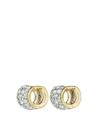 Paul Morelli 18K Two-Tone Gold Diamond Hoop Earrings, Large | Thumbnail 1 Paul Morelli 18K Two-Tone Gold Diamond Hoop Earrings, Large | Thumbnail 1
